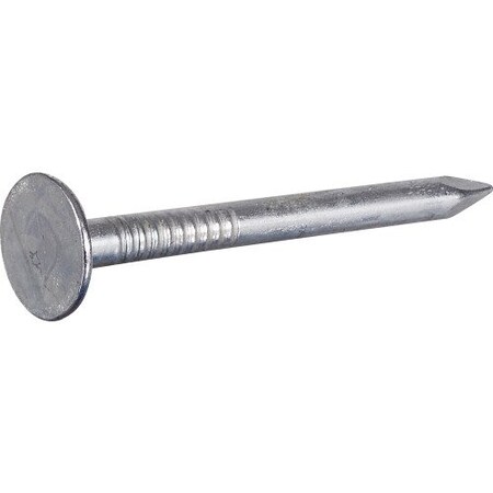 Hillman Roofing Nail, 1-1/2 in L, 4D, Steel, Electro Galvanized Finish, 11 ga 461619